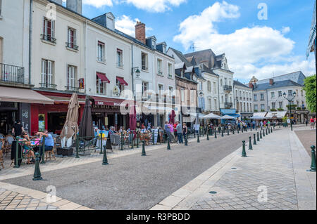 Victor Hugo Straße, Amboise, Frankreich Stockfoto