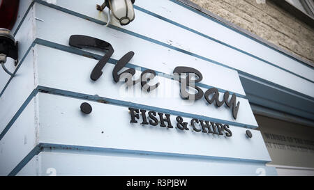 Die Bucht Fisch und Chip shop Stonehaven Stockfoto