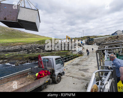 Insel Svinoy, der Steg. Färöer, Dänemark Stockfoto