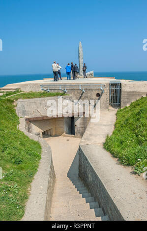 Pointe du Hoc, Normandie, Frankreich Stockfoto