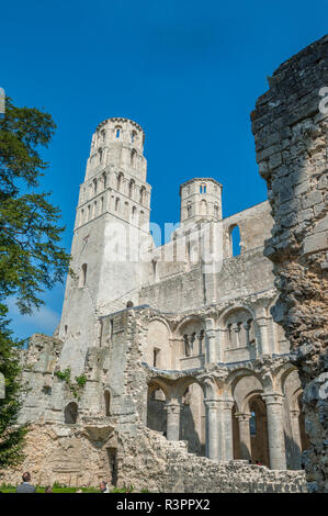 Jumièges Abbey, Jumièges, Normandie, Frankreich Stockfoto