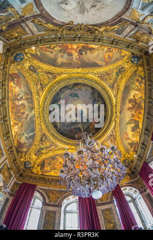 Decke Kunst, Krieg, Schloss Versailles, Frankreich Stockfoto