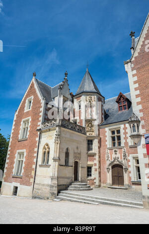 Chateau du Clos Luce, Leonardo da Vinci Park, Amboise, Frankreich Stockfoto