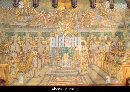 Mosaik, Notre Dame De Fourviere, Lyon, Frankreich Stockfoto