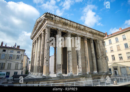 Frankreich, Tempel des Augustus und Livia Stockfoto