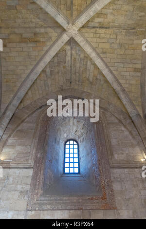 Gewölbte Decke, Castel del Monte, Andria, Italien Stockfoto