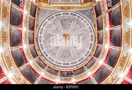 Italien, Sizilien, Noto. Teatro Comunale Emanuele im 19. Jahrhundert Stockfoto