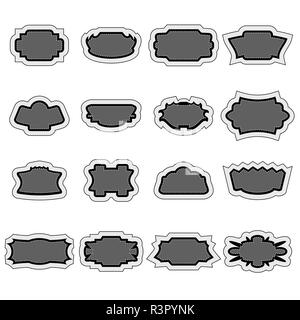 Stickerset Stockfoto