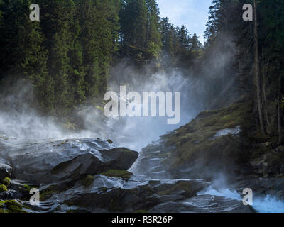 Krimmler Wasserfälle, Nationalpark Hohe Tauern, Salzburger Land, Österreich, Europa Stockfoto