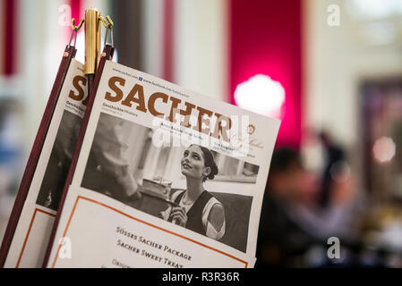 Österreich, Wien, Cafe Sacher Stockfoto