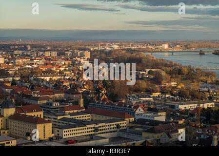 Niederösterreich, Krems an der Donau, Blick auf die Stadt Stockfoto