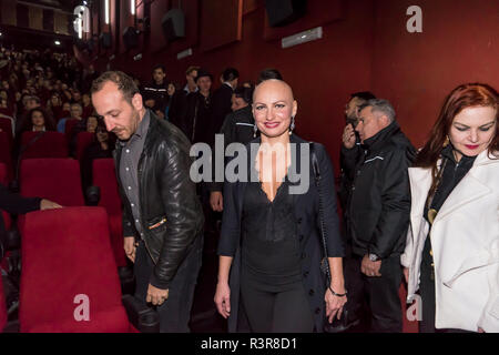 Caserta, Italien. 22 Nov, 2018. War gestern in Caserta am Duell Dorf die Pressekonferenz und die nationale Premiere des Films von Regisseur Casertano Edoardo De Angelis, Sieger der BNL öffentliche Verleihung im Rome Film Festival 2018 statt. Credit: Sonia Brandolone/Pacific Press/Alamy leben Nachrichten Stockfoto