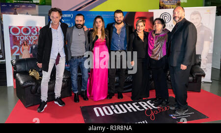 Caserta, Italien. 22 Nov, 2018. War gestern in Caserta am Duell Dorf die Pressekonferenz und die nationale Premiere des Films von Regisseur Casertano Edoardo De Angelis, Sieger der BNL öffentliche Verleihung im Rome Film Festival 2018 statt. Credit: Sonia Brandolone/Pacific Press/Alamy leben Nachrichten Stockfoto