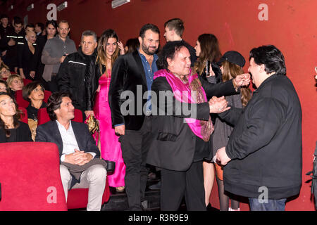 Caserta, Italien. 22 Nov, 2018. War gestern in Caserta am Duell Dorf die Pressekonferenz und die nationale Premiere des Films von Regisseur Casertano Edoardo De Angelis, Sieger der BNL öffentliche Verleihung im Rome Film Festival 2018 statt. Credit: Sonia Brandolone/Pacific Press/Alamy leben Nachrichten Stockfoto