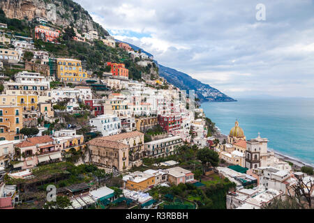 Italien, Kampanien, Amalfiküste, Positano Stockfoto