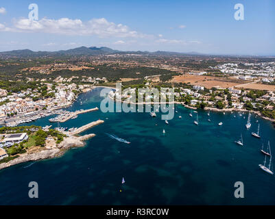 Spanien, Balearen, Mallorca, Region Cala d'Or, an der Küste von Porto Petro Stockfoto