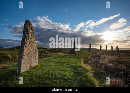 Großbritannien, Schottland, Orkney, Festland, Ring von Brodgar, neolithische Steinkreis Stockfoto