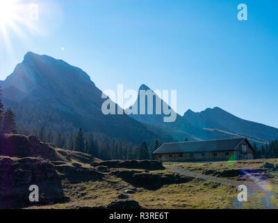 Die Schweizer bekannte Churfirsten Stockfoto