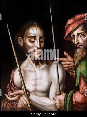 Ecce Homo von Luis de Morales (1512-1586), Öl auf Holz, c. 1565-70 Stockfoto