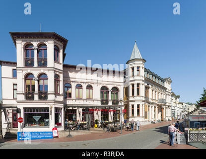 Deutsche Resort Architecture (Baederarchitektur) Im Seebad Heringsdorf auf der Insel Usedom. Deutschland, Mecklenburg-Vorpommern Stockfoto