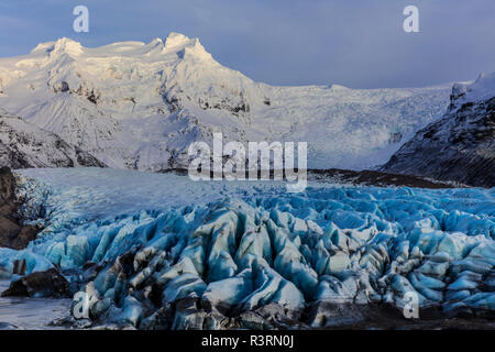 Svinafellsjokull Gletscher im Süden Islands Stockfoto