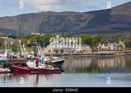 Irland, County Cork, Beara Halbinsel, Ring of Beara, Castletownbere, Hafen Blick Stockfoto