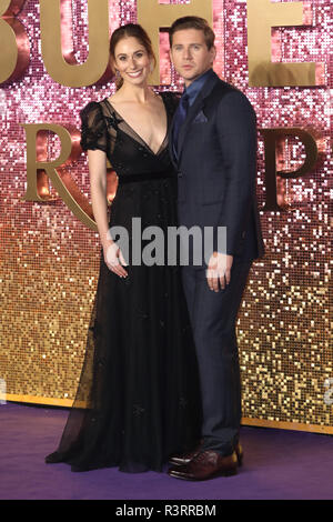 Bohemian Rhapsody Weltpremiere statt im Wembley - Ankunft mit: Allen Leech, Jessica Herman Wo: London, Großbritannien Wann: 23.Okt 2018 Credit: Lia Toby/WENN.com Stockfoto