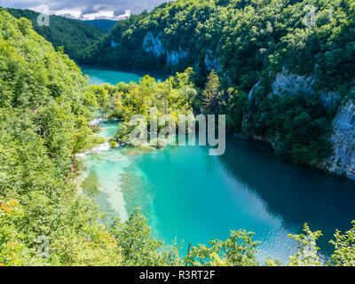 Europa,, Lika-Senj, Osredak, Plitvica Selo, UNESCO-Weltnaturerbe, Nationalpark Plitvicer Seen Stockfoto