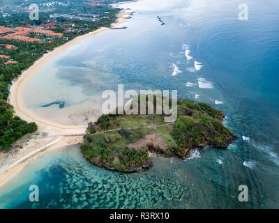 Indonesien, Bali, Luftaufnahme von Nusa Dua Beach Stockfoto