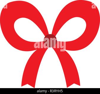 Zierschleife Symbol auf weißem Hintergrund, Vector Illustration Stock Vektor