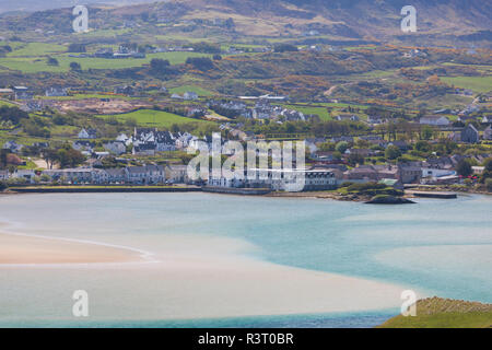 Irland, County Donegal, Dunfanaghy, Blick auf die Stadt vom Horn Head Stockfoto