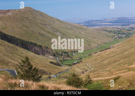 Irland, County Donegal, Glengesh Pass, Erhöhte Ansicht der Glengesh Pass Stockfoto