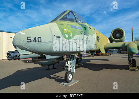 California, Sacramento, Aerospace Museum von Kalifornien, Fairchild - Republik A-10 "Thunderbolt II" (WARTHOG) Stockfoto