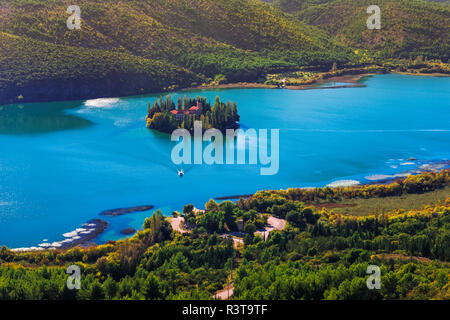 Kloster Visovac, Krka Nationalpark, Dalmatien, Kroatien Stockfoto