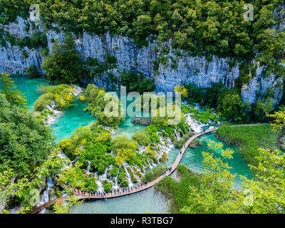 Europa,, Lika-Senj, Osredak, Plitvica Selo, UNESCO-Weltnaturerbe, Nationalpark Plitvicer Seen Stockfoto