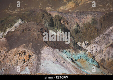 Blick auf den Künstler Palette auf Künstler in Death Valley National Park, Death Valley, Inyo County, Kalifornien, USA Stockfoto