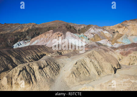 Blick auf den Künstler Palette auf Künstler in Death Valley National Park, Death Valley, Inyo County, Kalifornien, USA Stockfoto