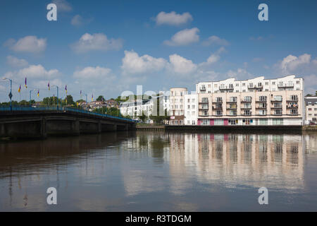 Irland, County Wexford, New Ross, Blick auf die Stadt. Stockfoto