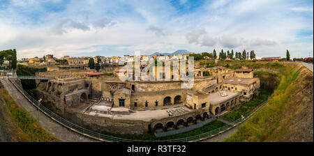 Italien, Neapel, Ercolano, Herculaneum Ausgrabungsstätte Stockfoto