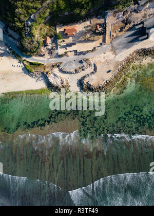 Indonesien, Bali, Luftaufnahme von Melasti Beach Stockfoto