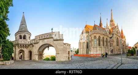 Ungarn, Budapest, Fischerhochburg, Panoramaaussicht Stockfoto