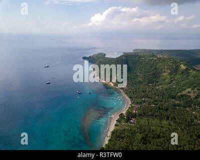 Indonesien, Bali, Luftaufnahme von Strand Stockfoto