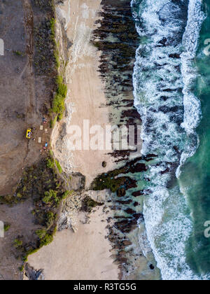 Indonesien, Bali, Luftaufnahme von Dreamland Beach von oben Stockfoto
