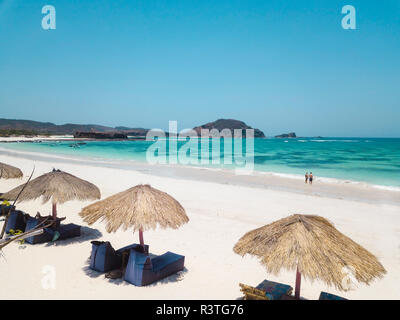 Indonesien, Lombok, Luftaufnahme von Strand Stockfoto