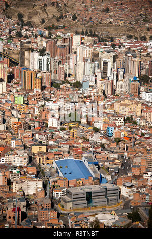 Stadtbild von El Alto, La Paz, Bolivien Stockfoto