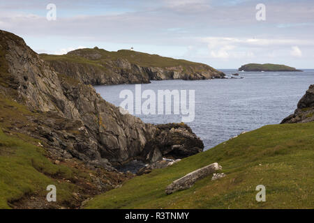 Landschaft in Fethaland, Festland, Shetland, Großbritannien Stockfoto