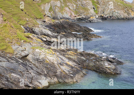 Landschaft in Fethaland, Festland, Shetland, Großbritannien Stockfoto