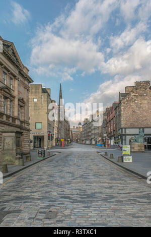 Großbritannien, Schottland, Edinburgh. Die Royal Mile. Stockfoto