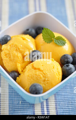 Mango Eis Stockfoto