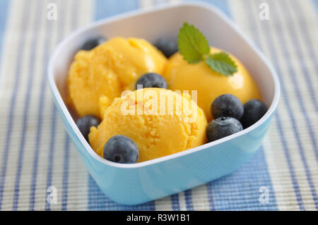 Mango Eis Stockfoto